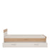 4KIDS Single bed with under drawer with opalino handles